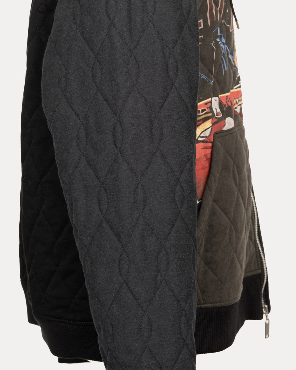 Quilted Vintage Mixed Hoodie