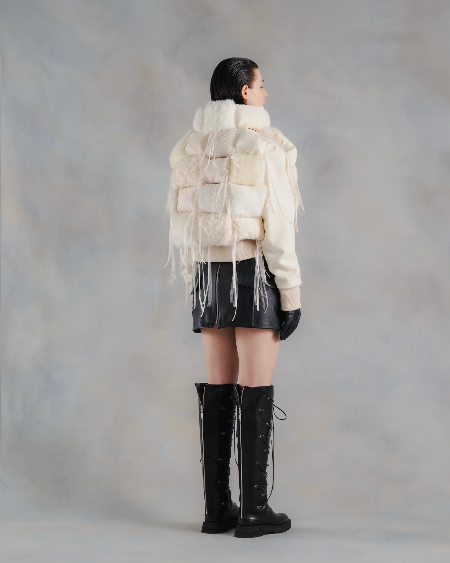 Leather Wrap Skirt