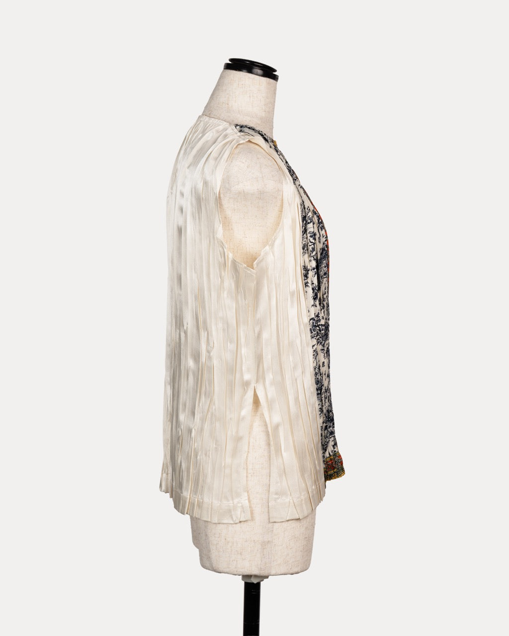 "pleated" Vintage Scarf Pullover