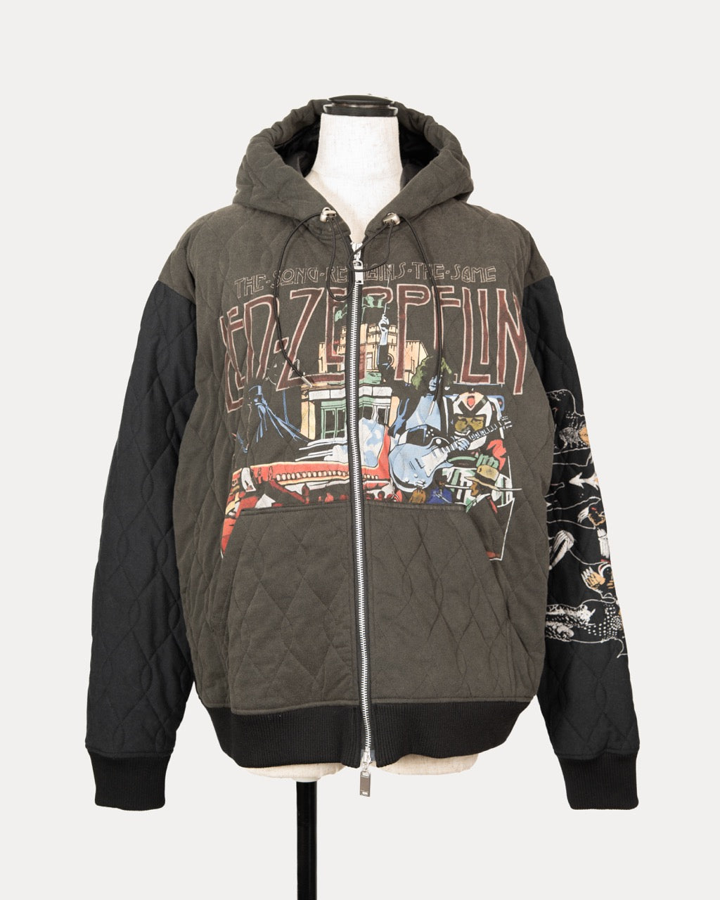 Quilted Vintage Mixed Hoodie