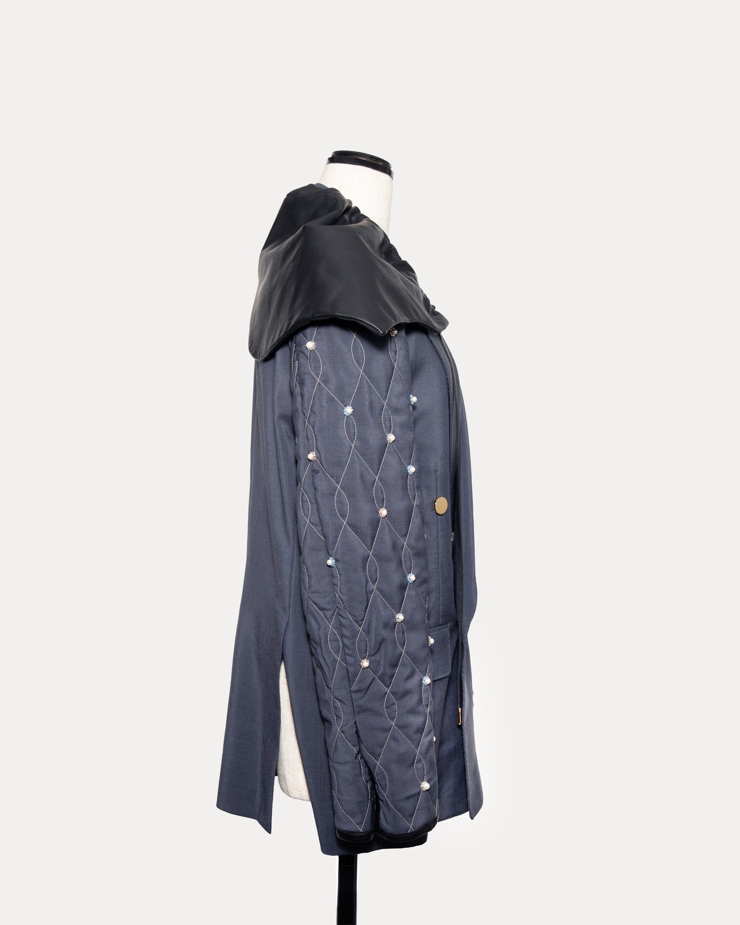 Leather Hooded ONE Jacket