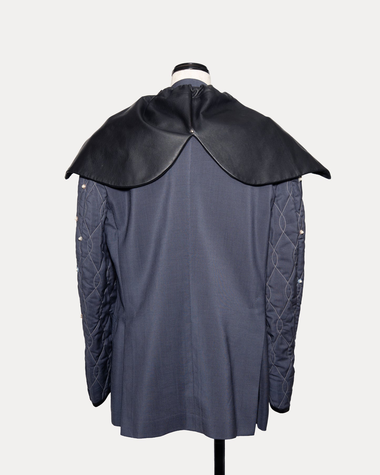Leather Hooded ONE Jacket