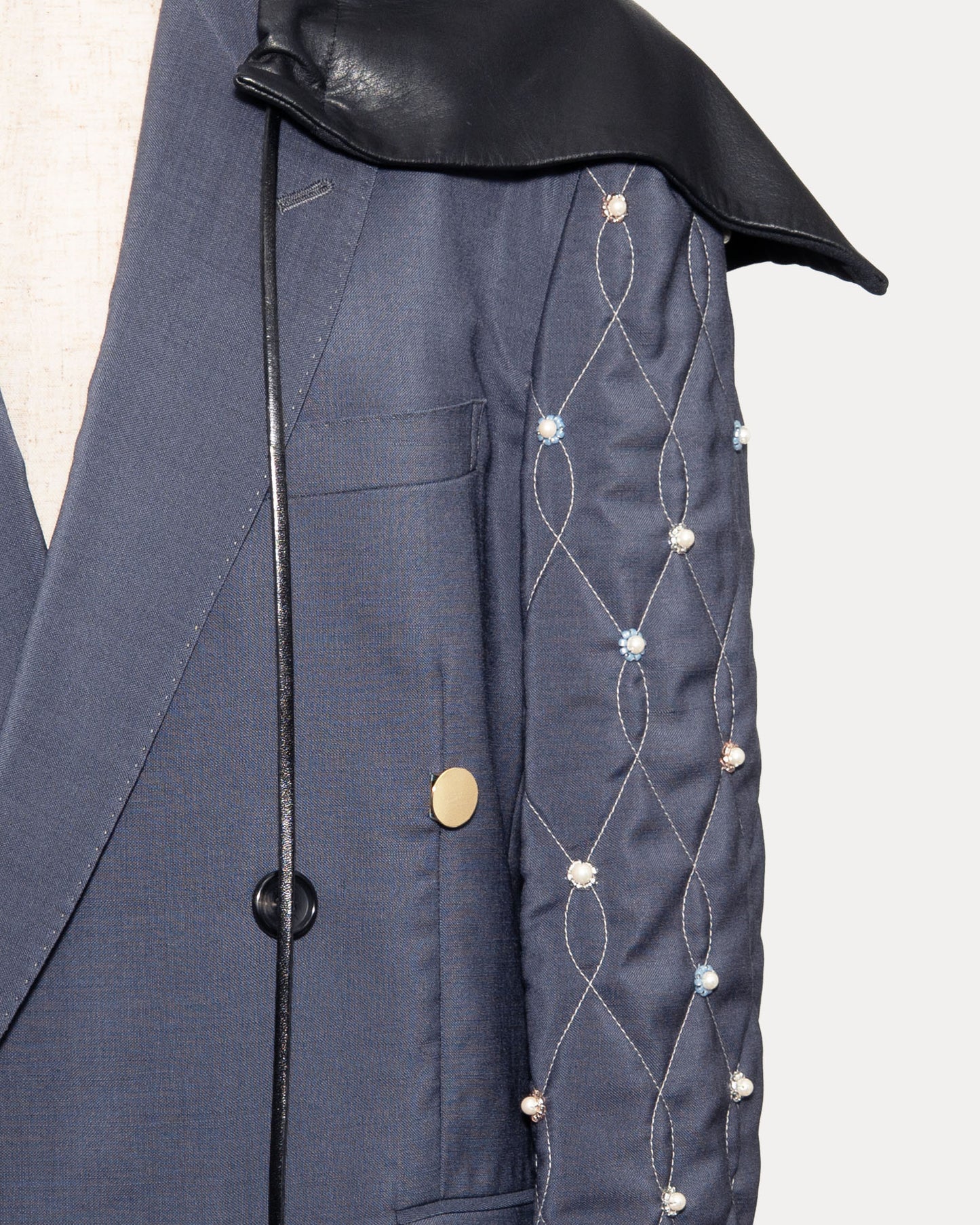 Leather Hooded ONE Jacket