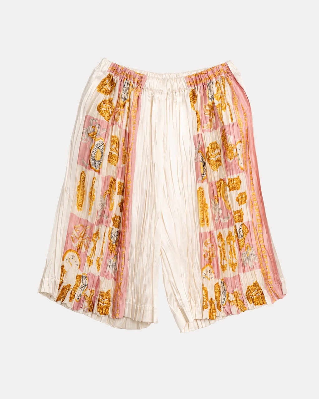 ”pleated” Vintage Scarf Shorts