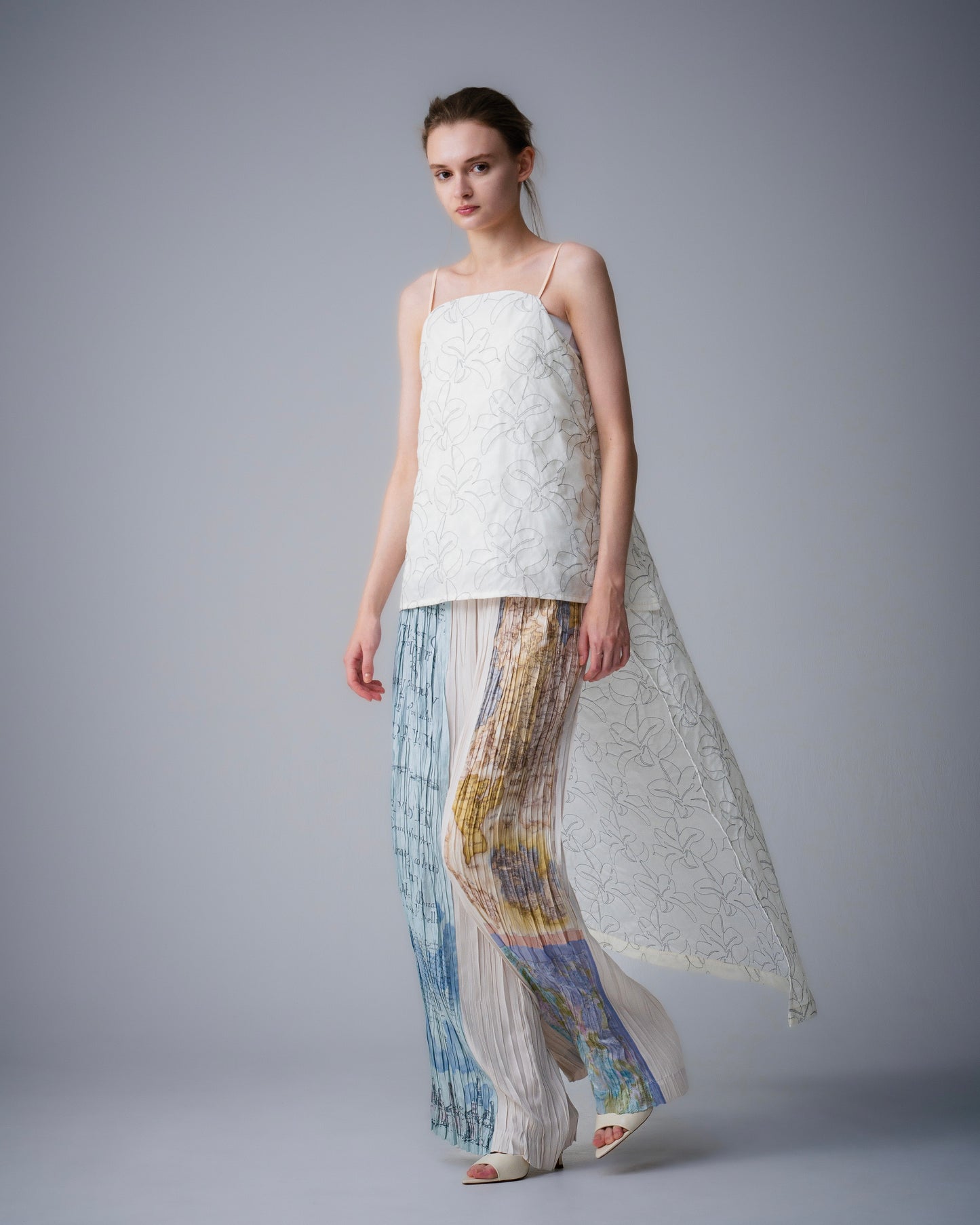 Floral Embroidery Camisole Dress