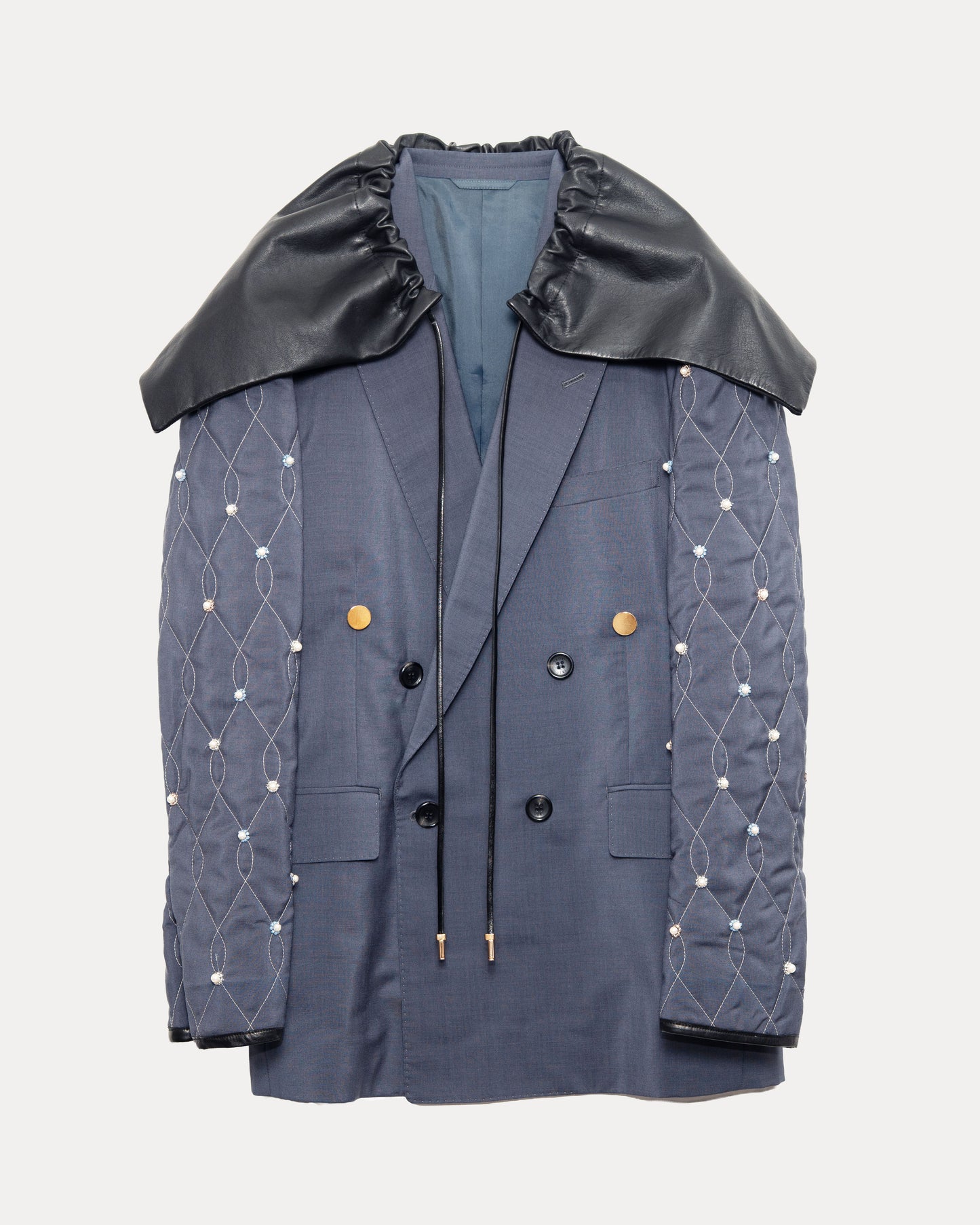 Leather Hooded ONE Jacket