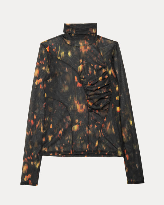 Printed Knit Pullover