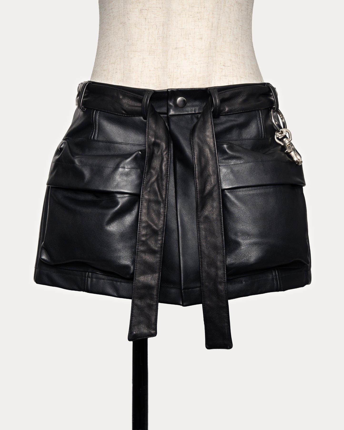Leather Wrap Skirt