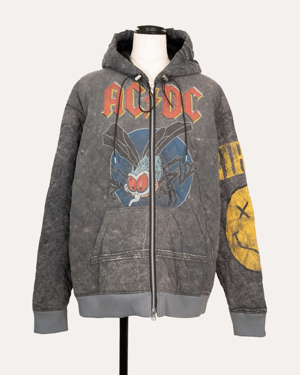 Quilted Vintage Mixed Hoodie