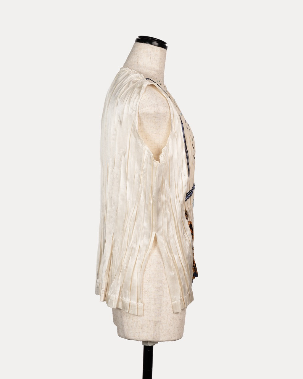 "pleated" Vintage Scarf Pullover