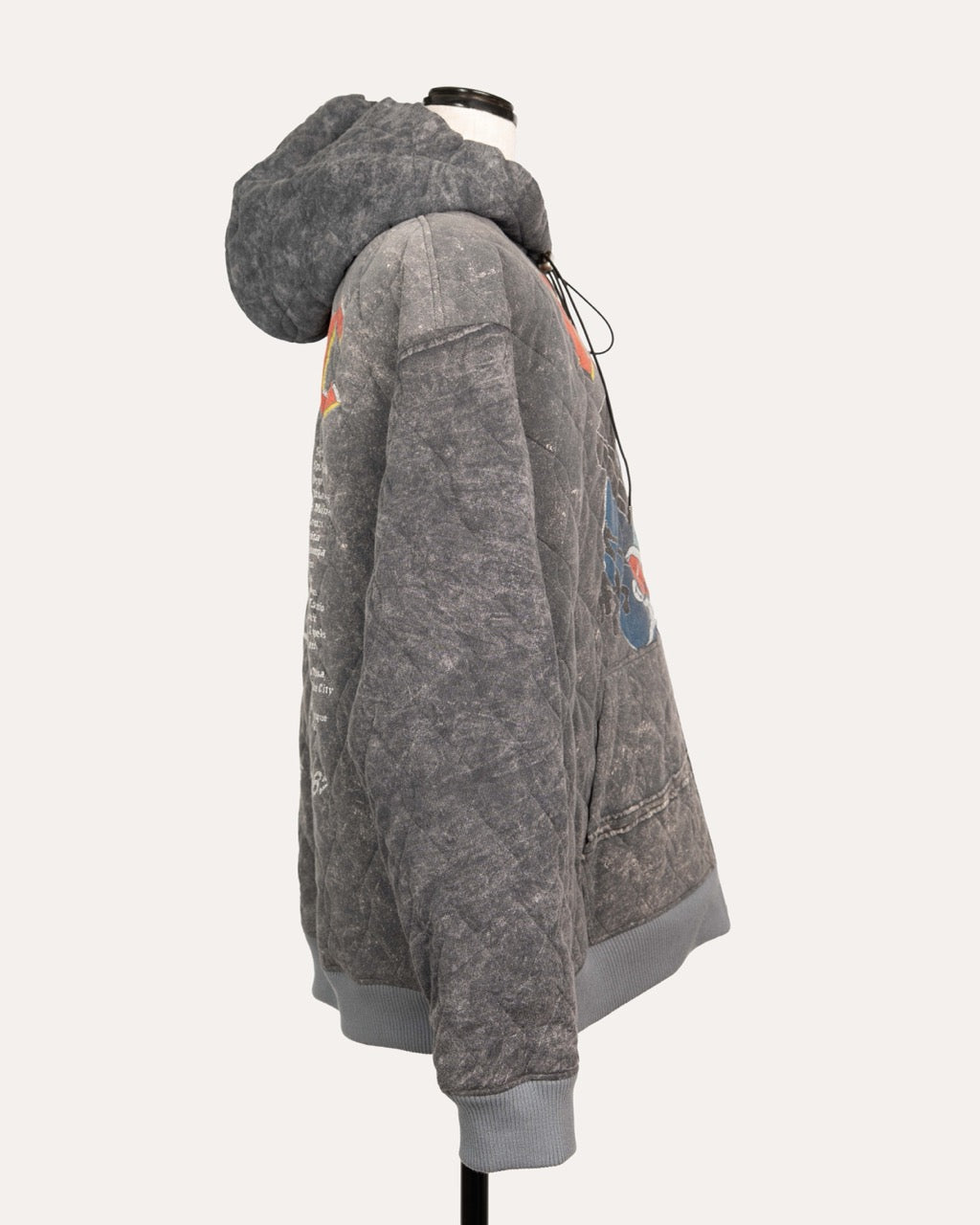 Quilted Vintage Mixed Hoodie