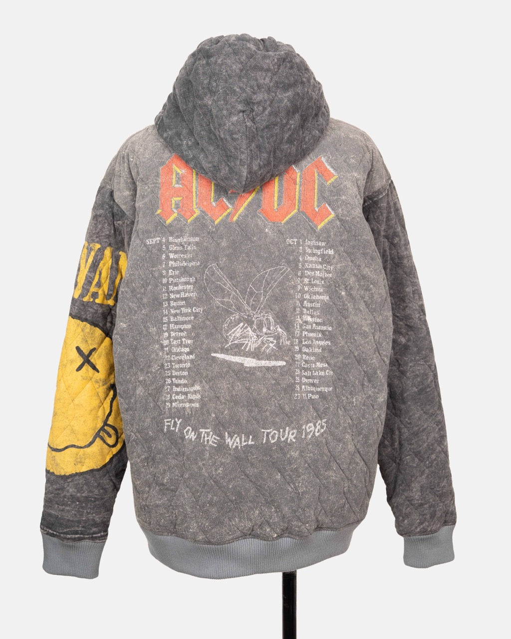 Quilted Vintage Mixed Hoodie