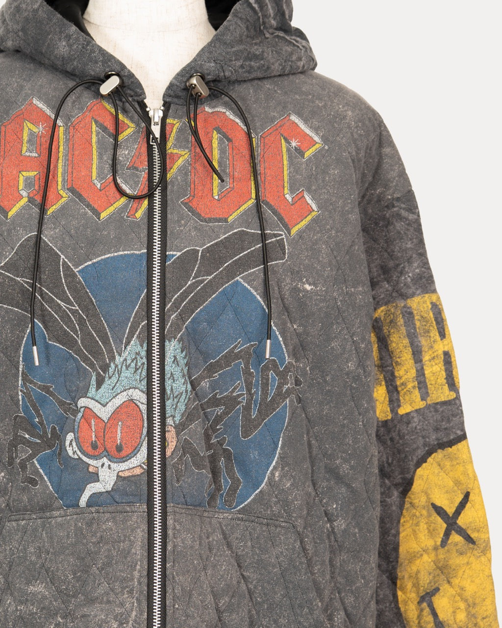 Quilted Vintage Mixed Hoodie