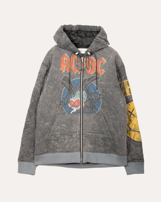 Quilted Vintage Mixed Hoodie