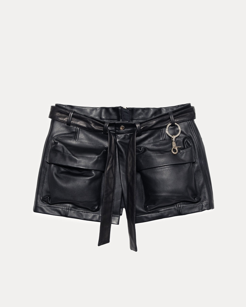 Leather Wrap Skirt