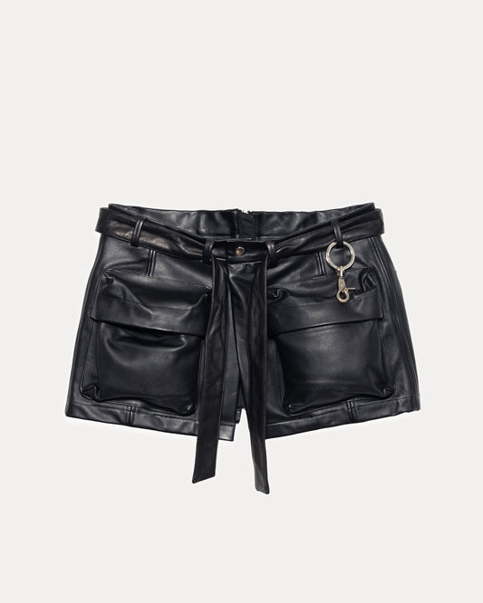 Leather Wrap Skirt