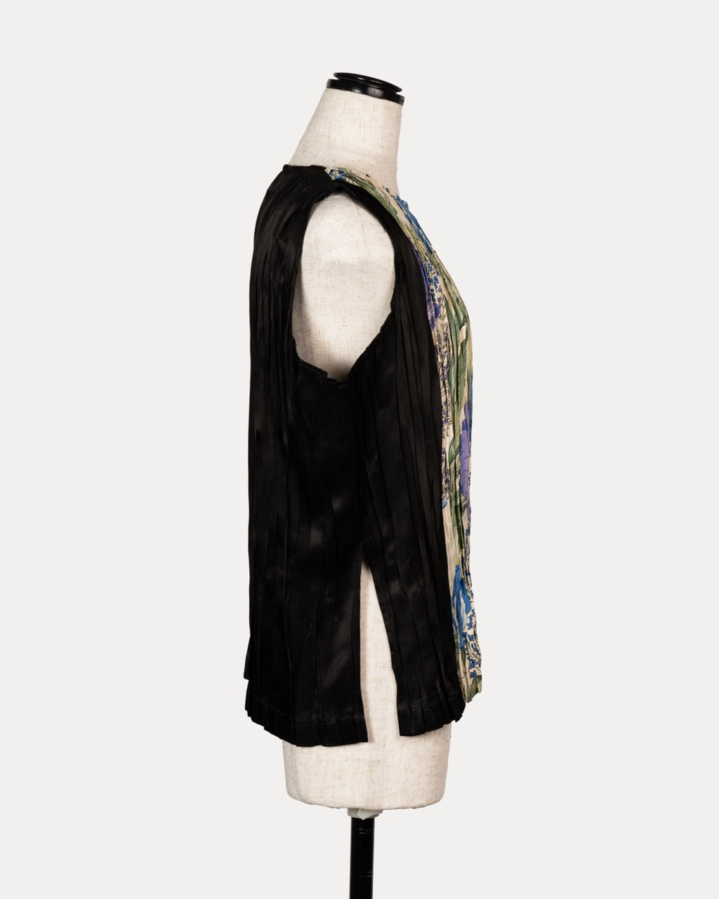 "pleated" Vintage Scarf Pullover