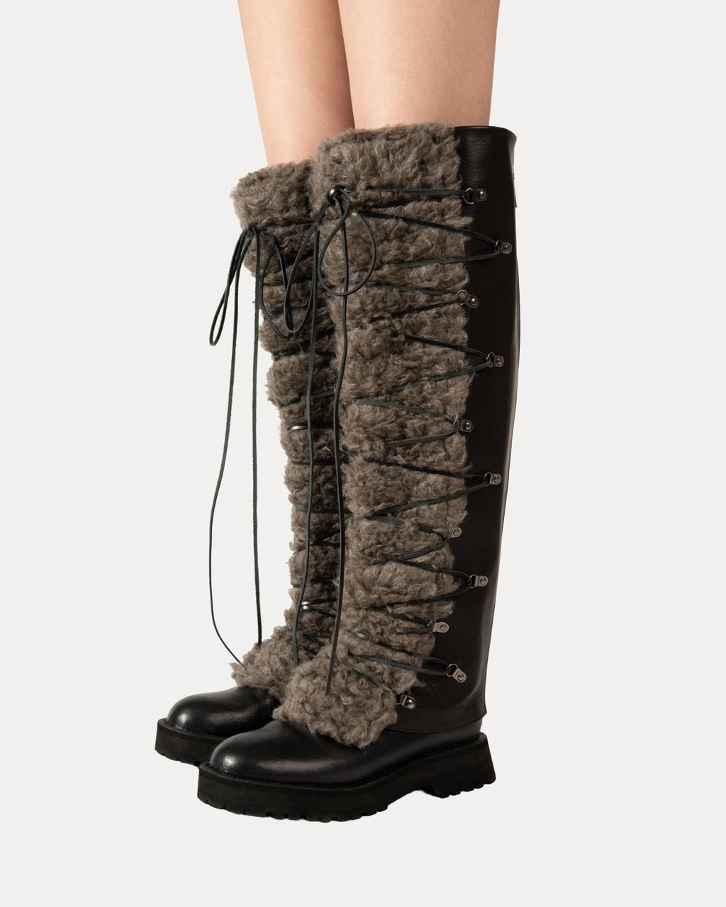 Leather Boa Boot Covers