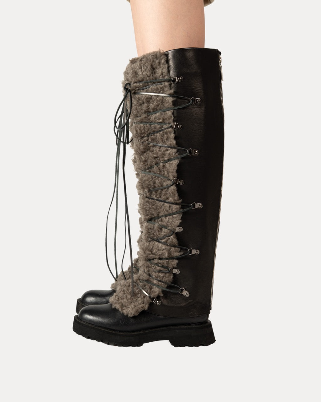 Leather Boa Boot Covers