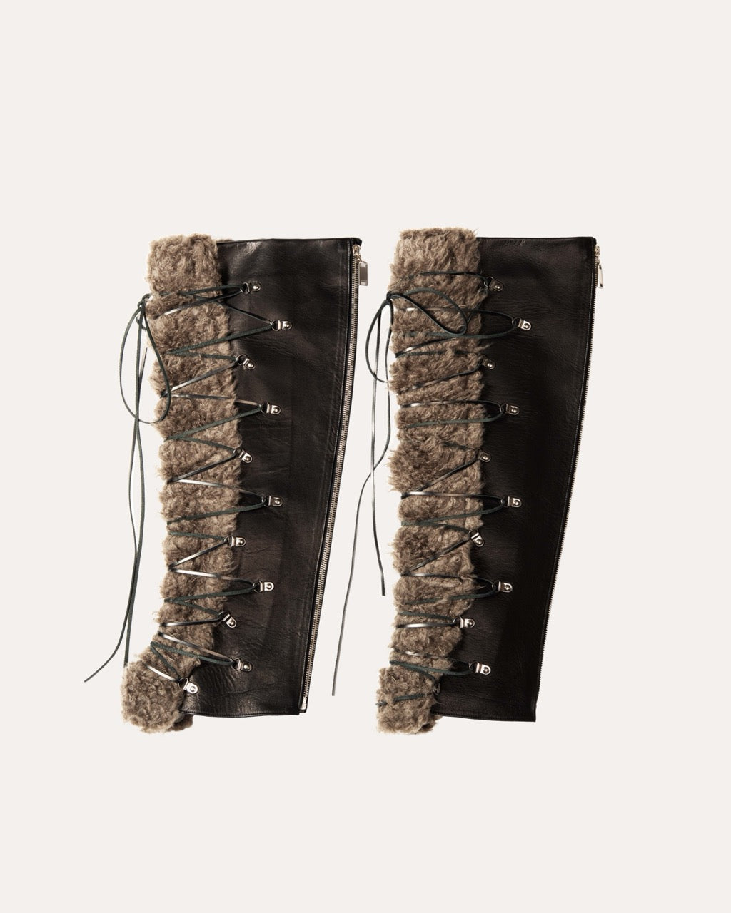 Leather Boa Boot Covers