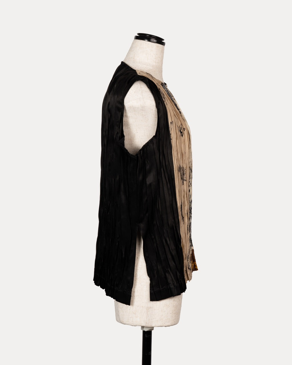 "pleated" Vintage Scarf Pullover