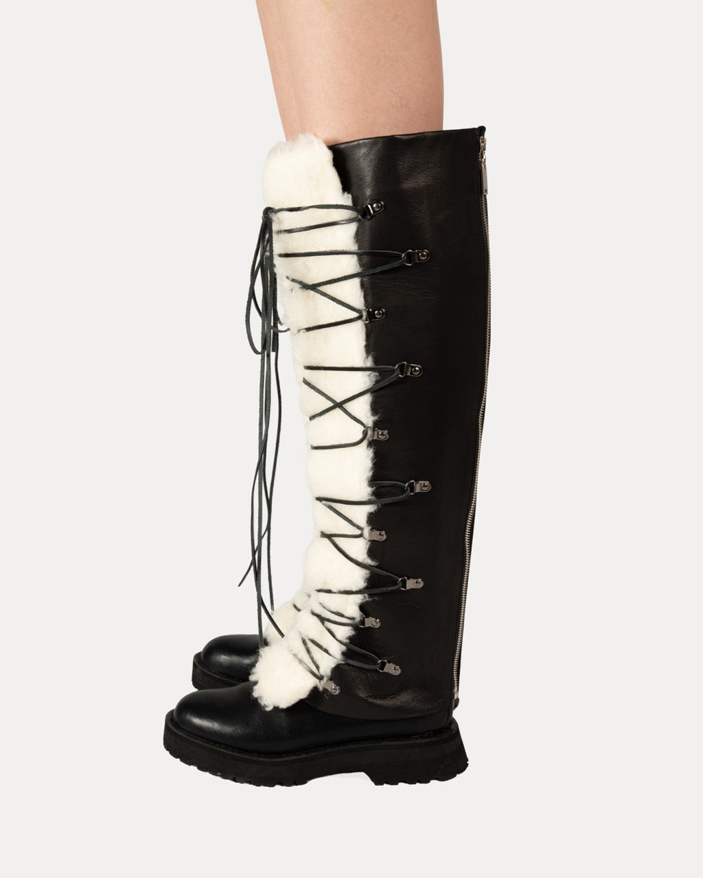 Leather Boa Boot Covers
