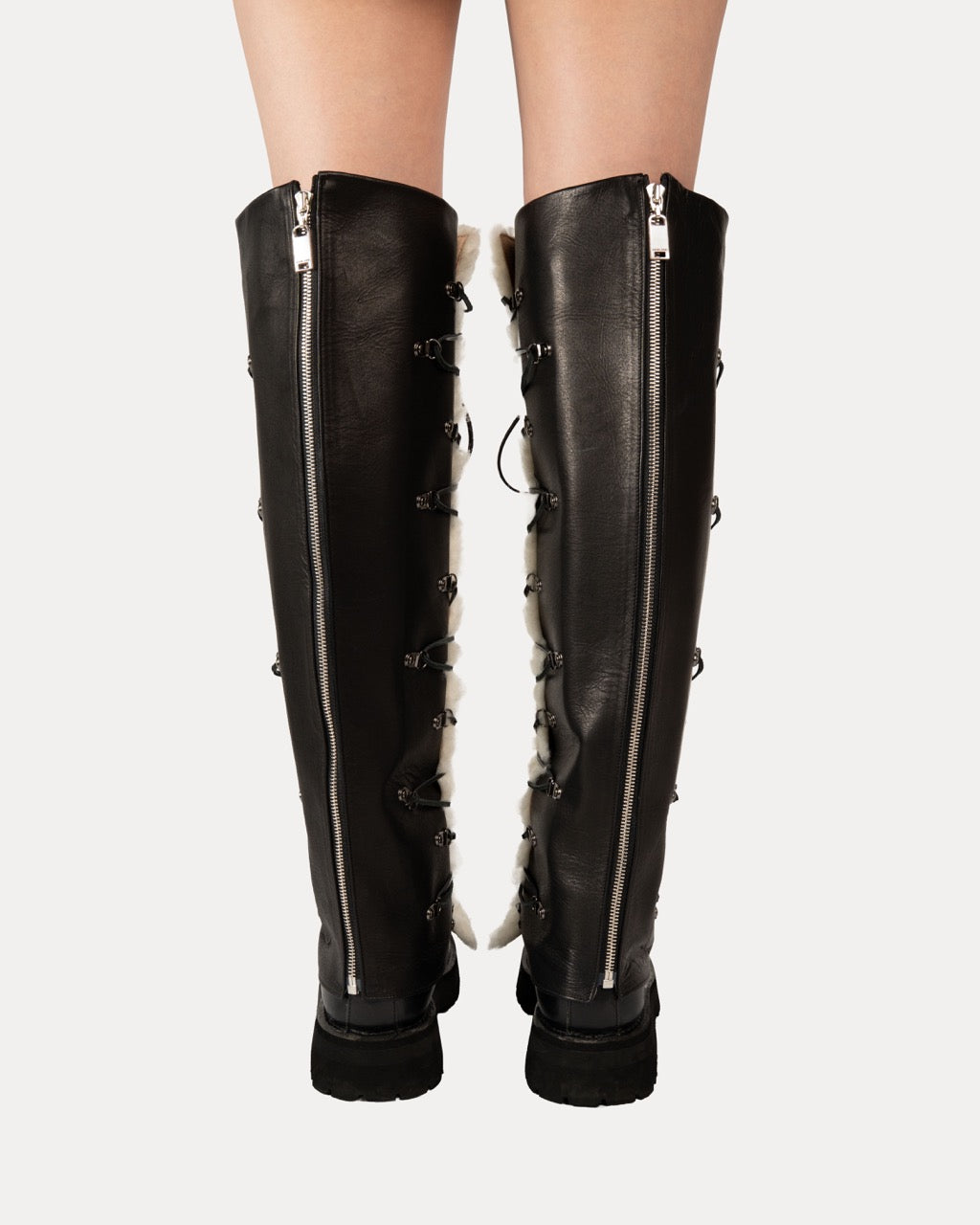 Leather Boa Boot Covers