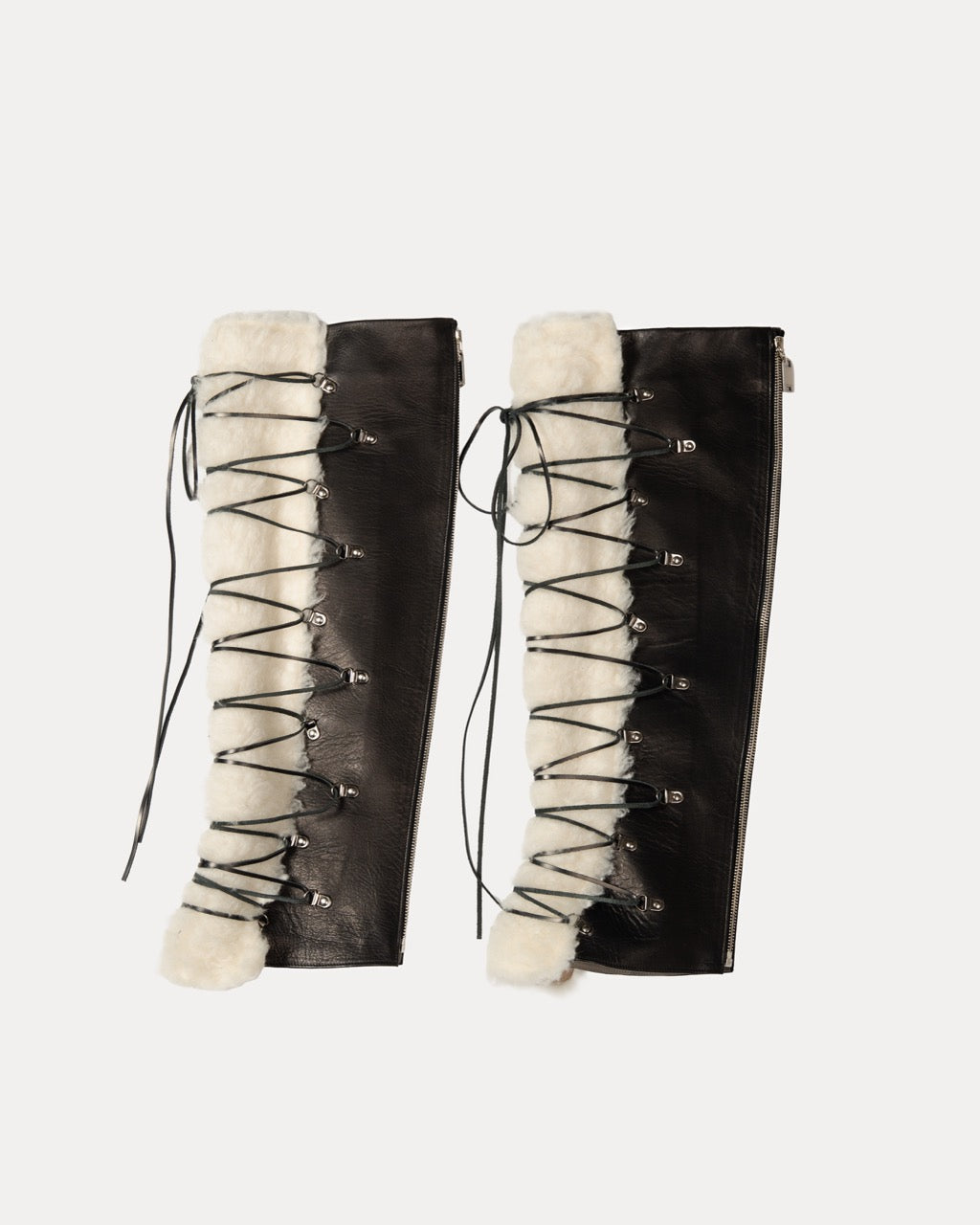 Leather Boa Boot Covers