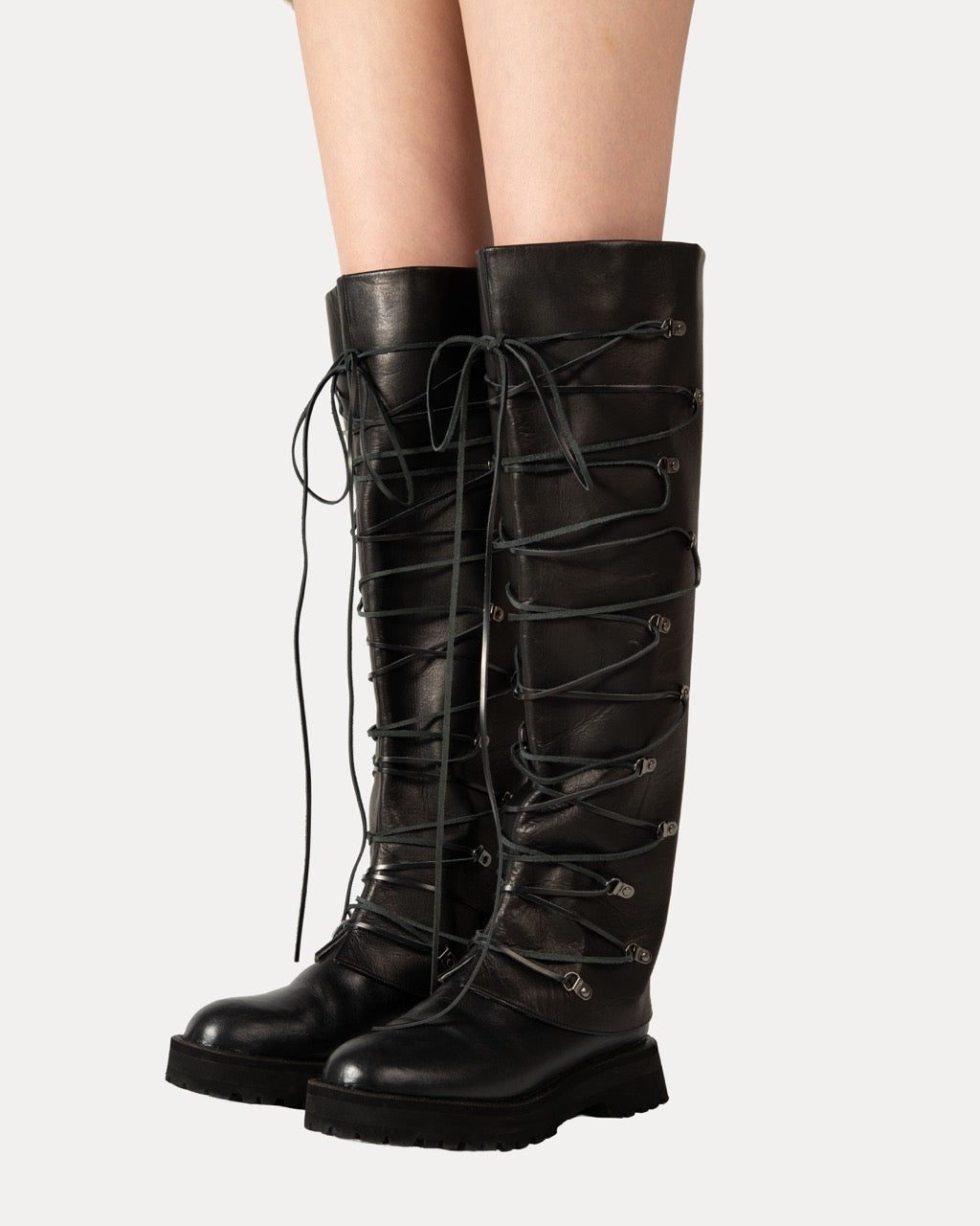 Leather Boa Boot Covers