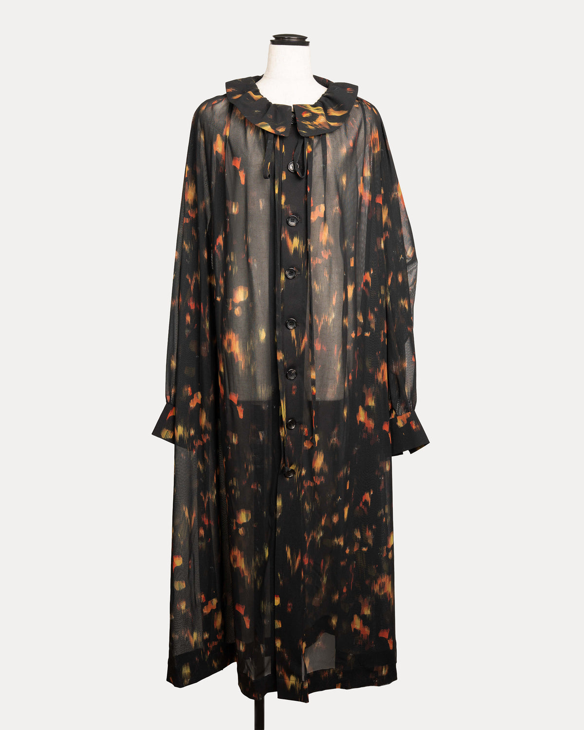 Printed Knit Coat