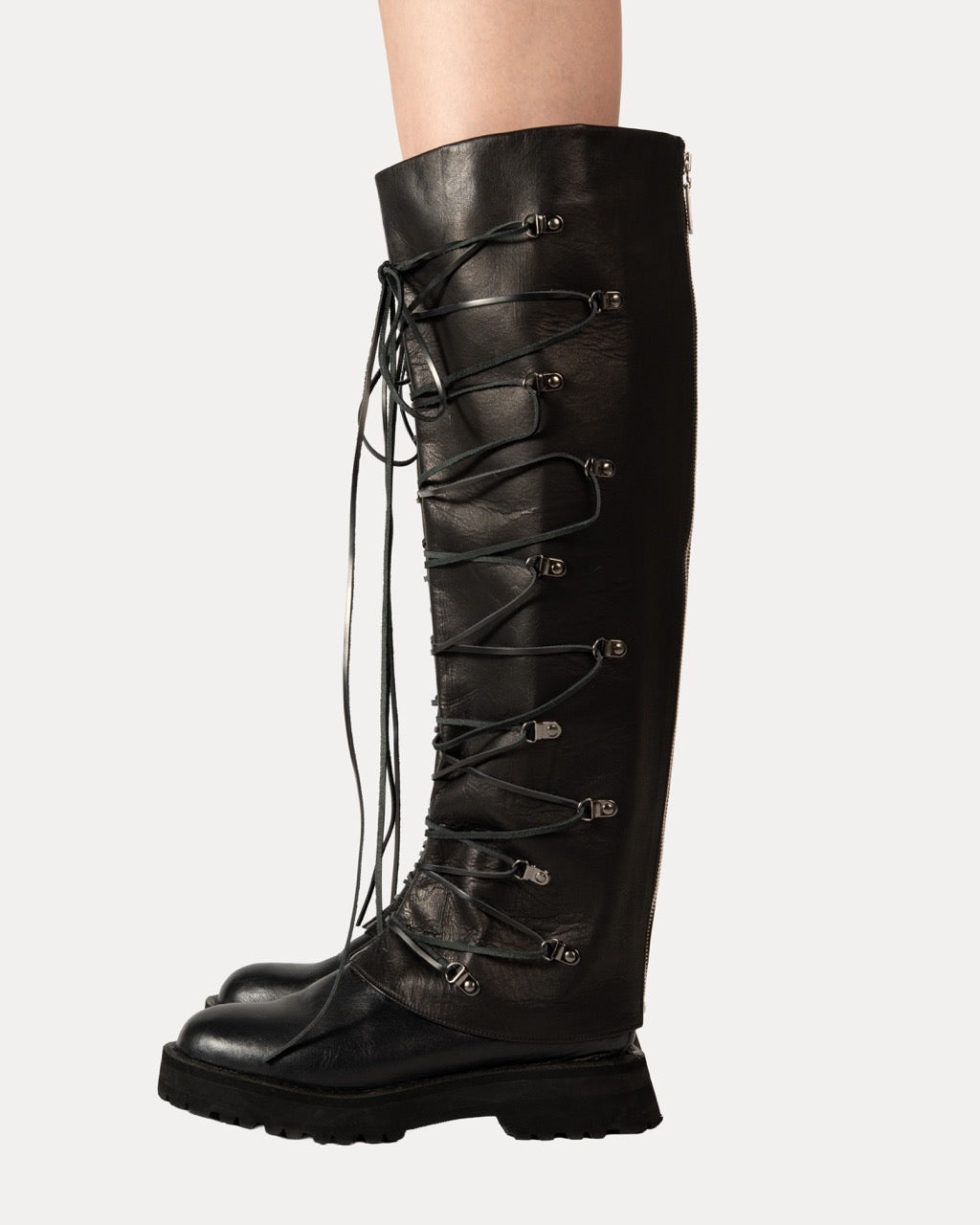 Leather Boa Boot Covers