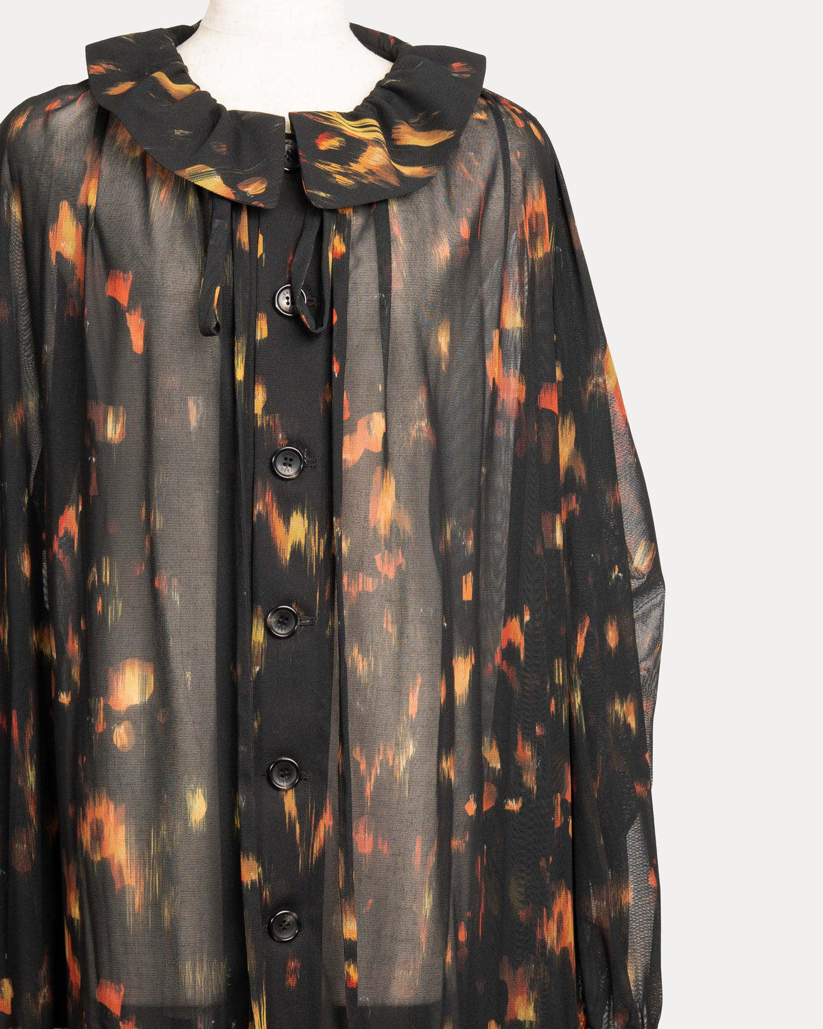 Printed Knit Coat