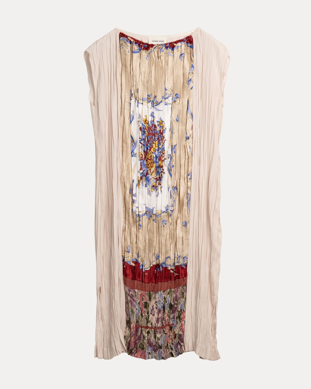 ”pleated” Vintage Scarf Dress