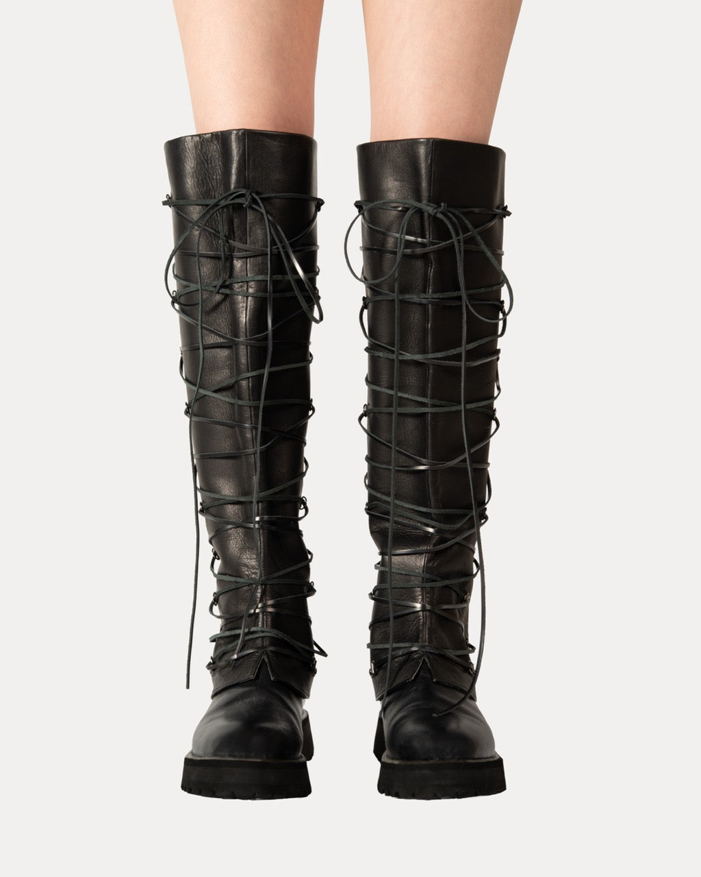 Leather Boa Boot Covers