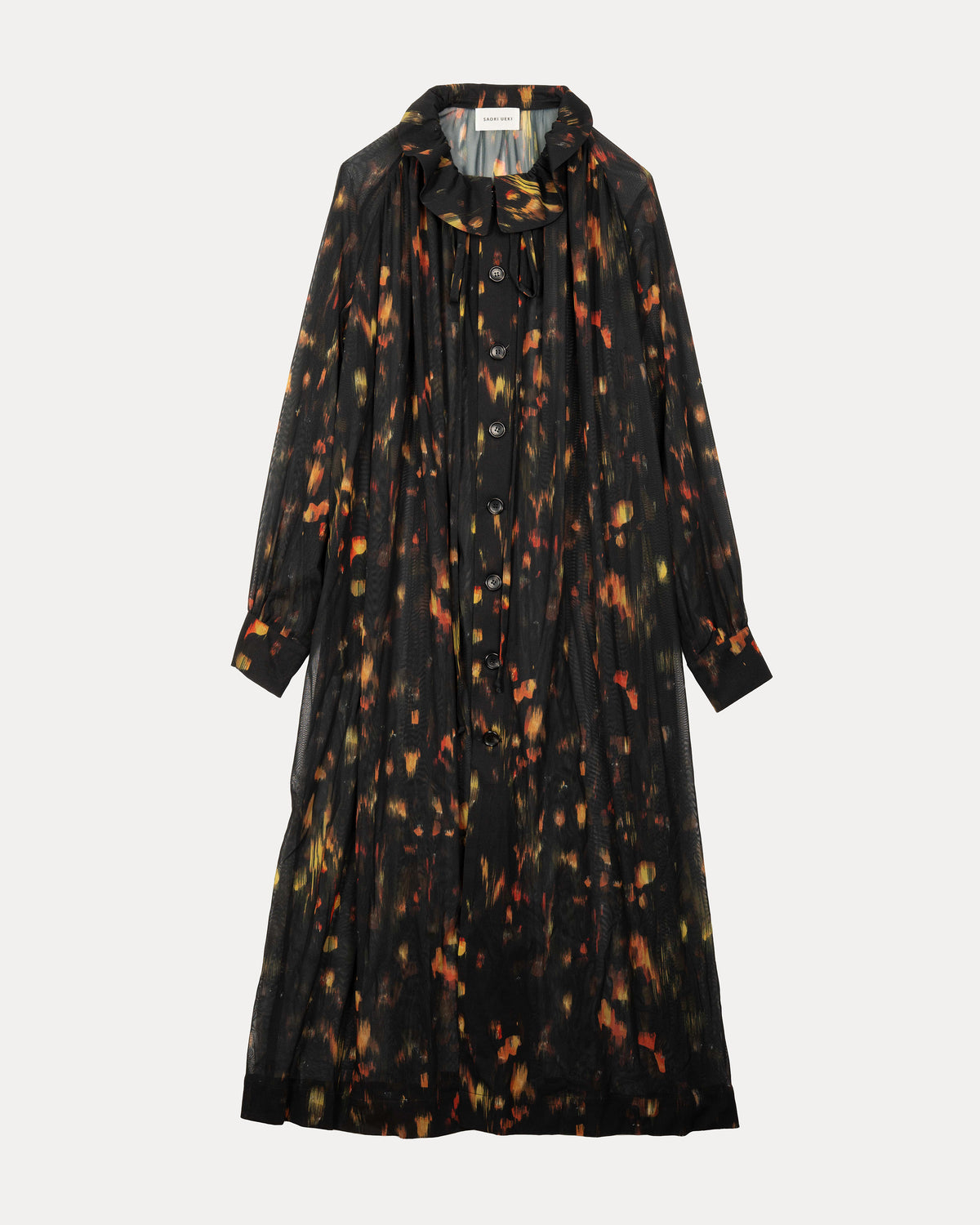 Printed Knit Coat