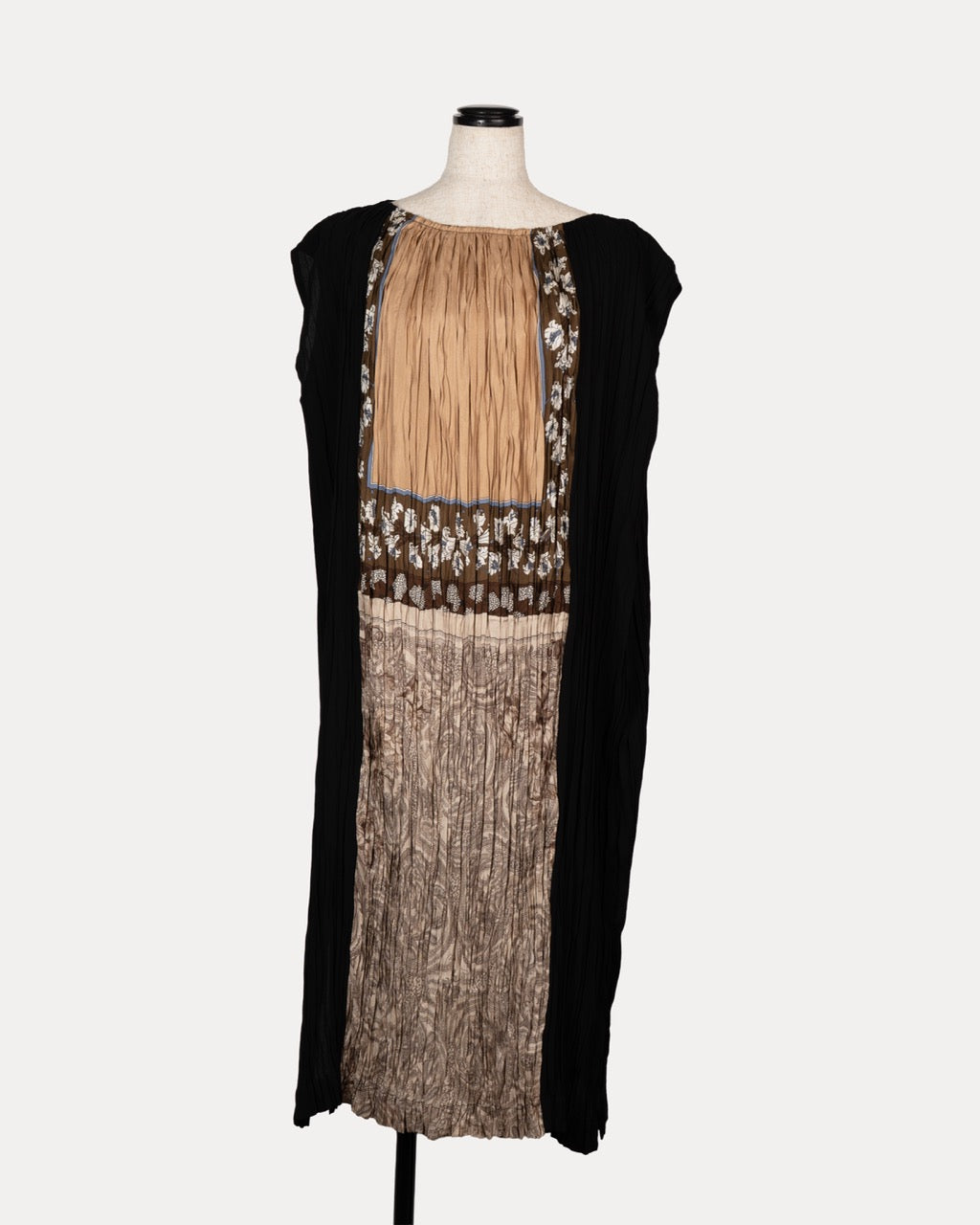 ”pleated” Vintage Scarf Dress