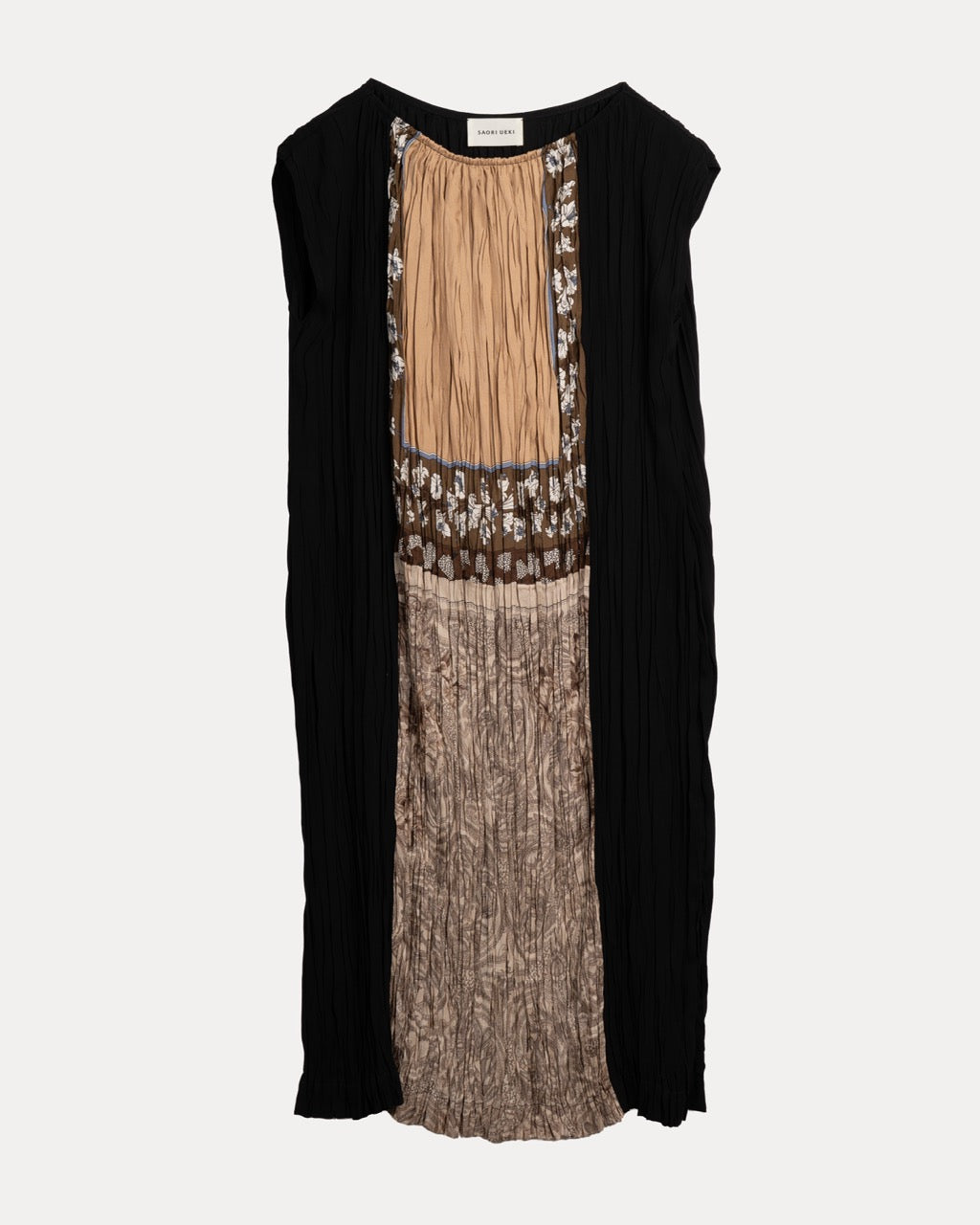 ”pleated” Vintage Scarf Dress