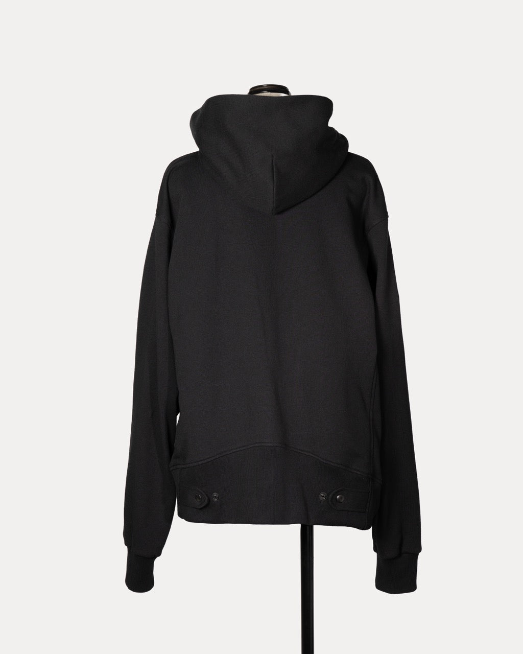 Gathered Cotton Hoodie