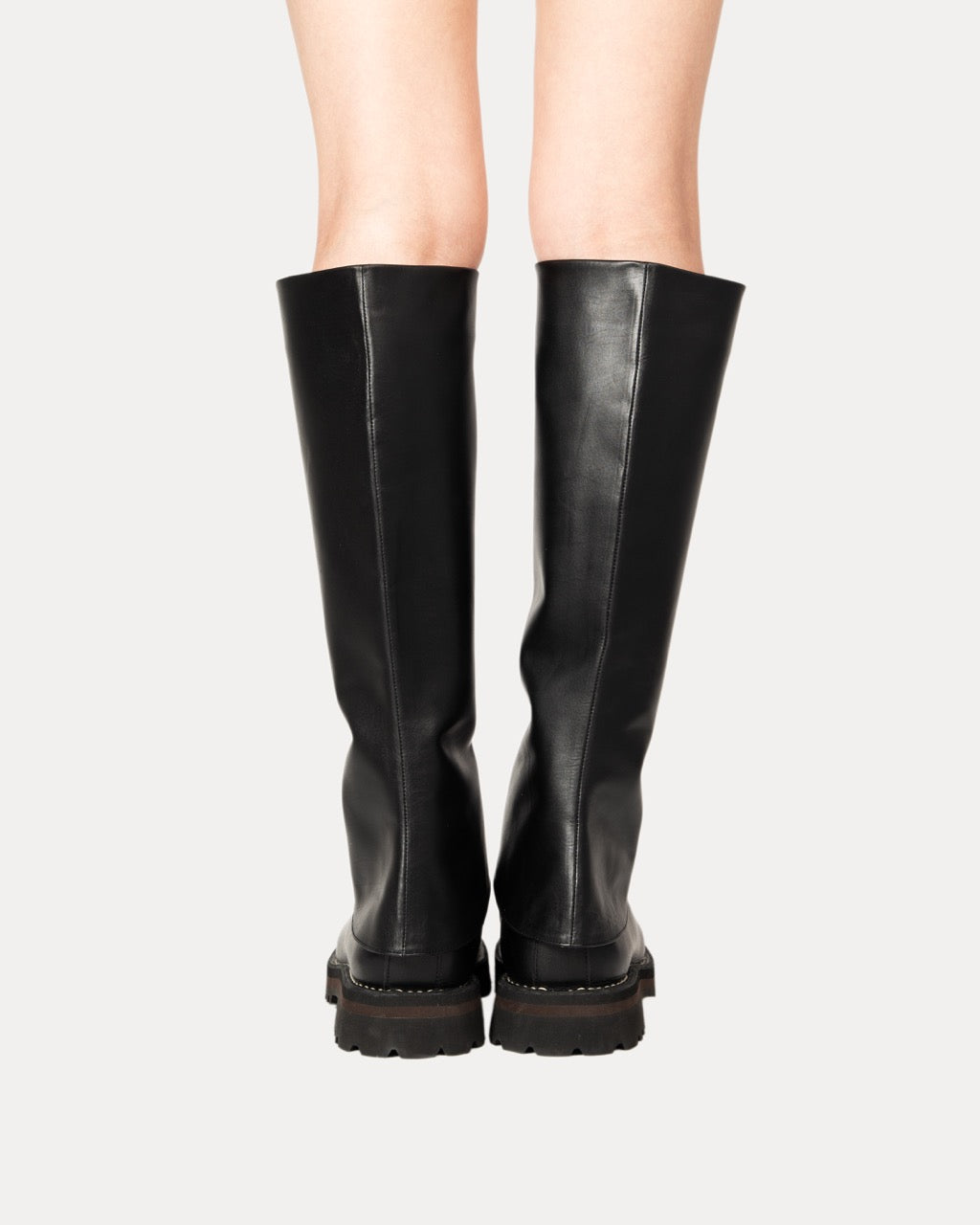 Leather Zip Boot Covers Short