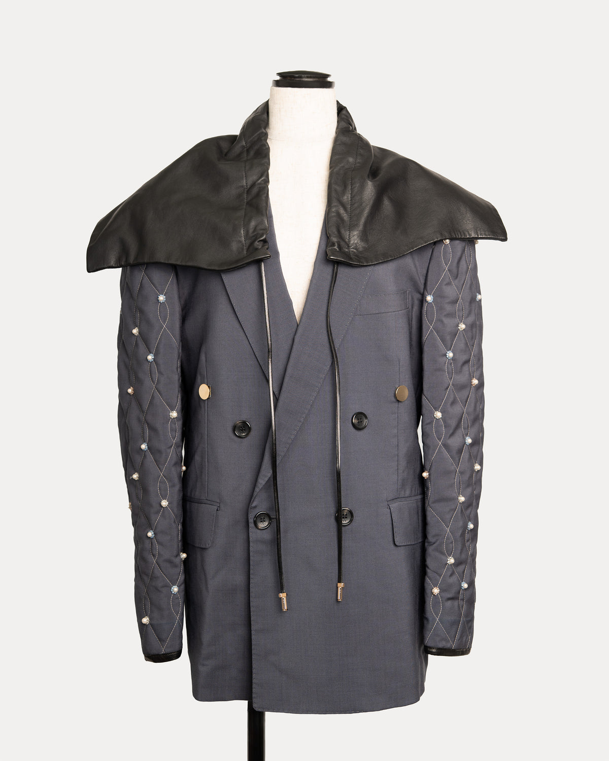 Leather Hooded ONE Jacket