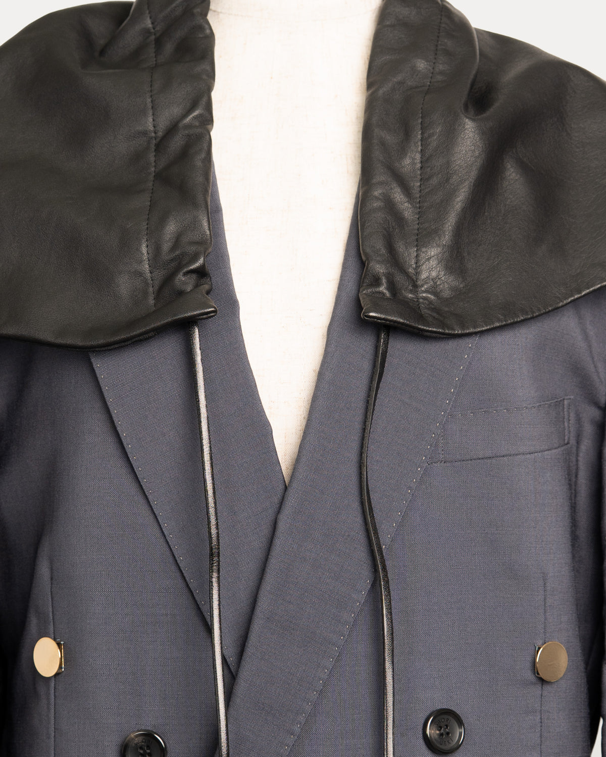 Leather Hooded ONE Jacket