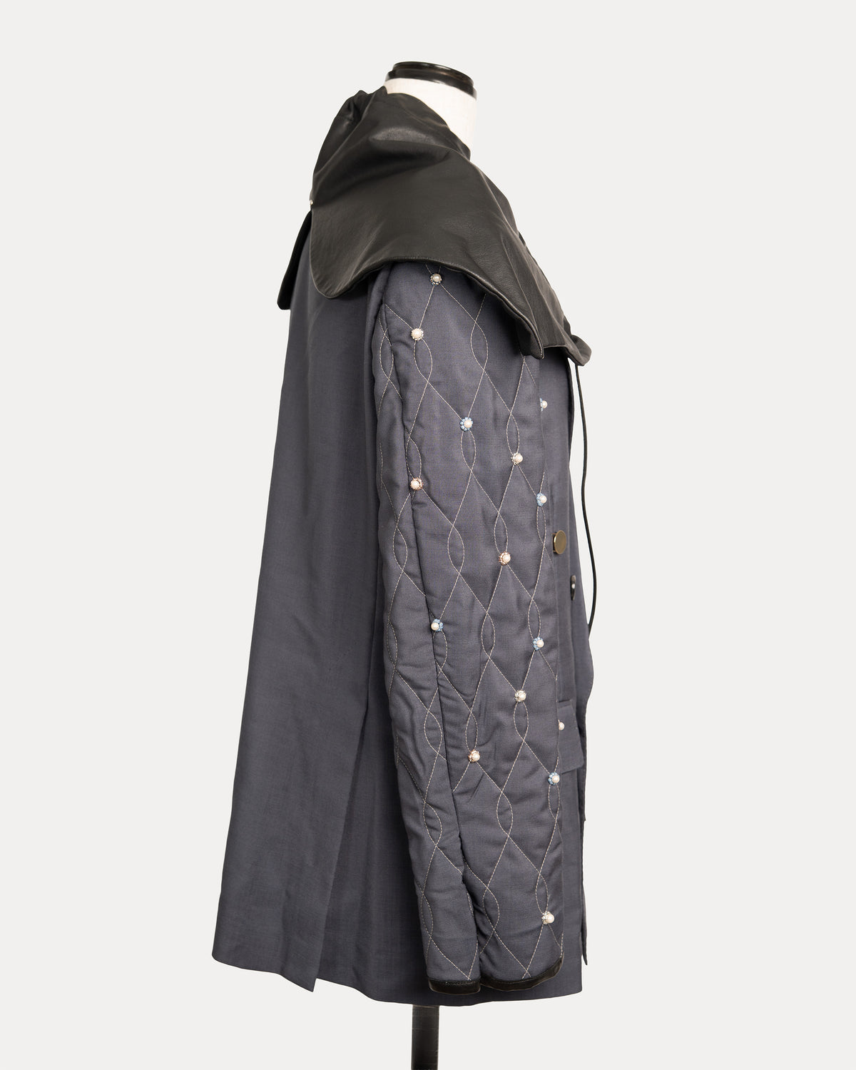 Leather Hooded ONE Jacket