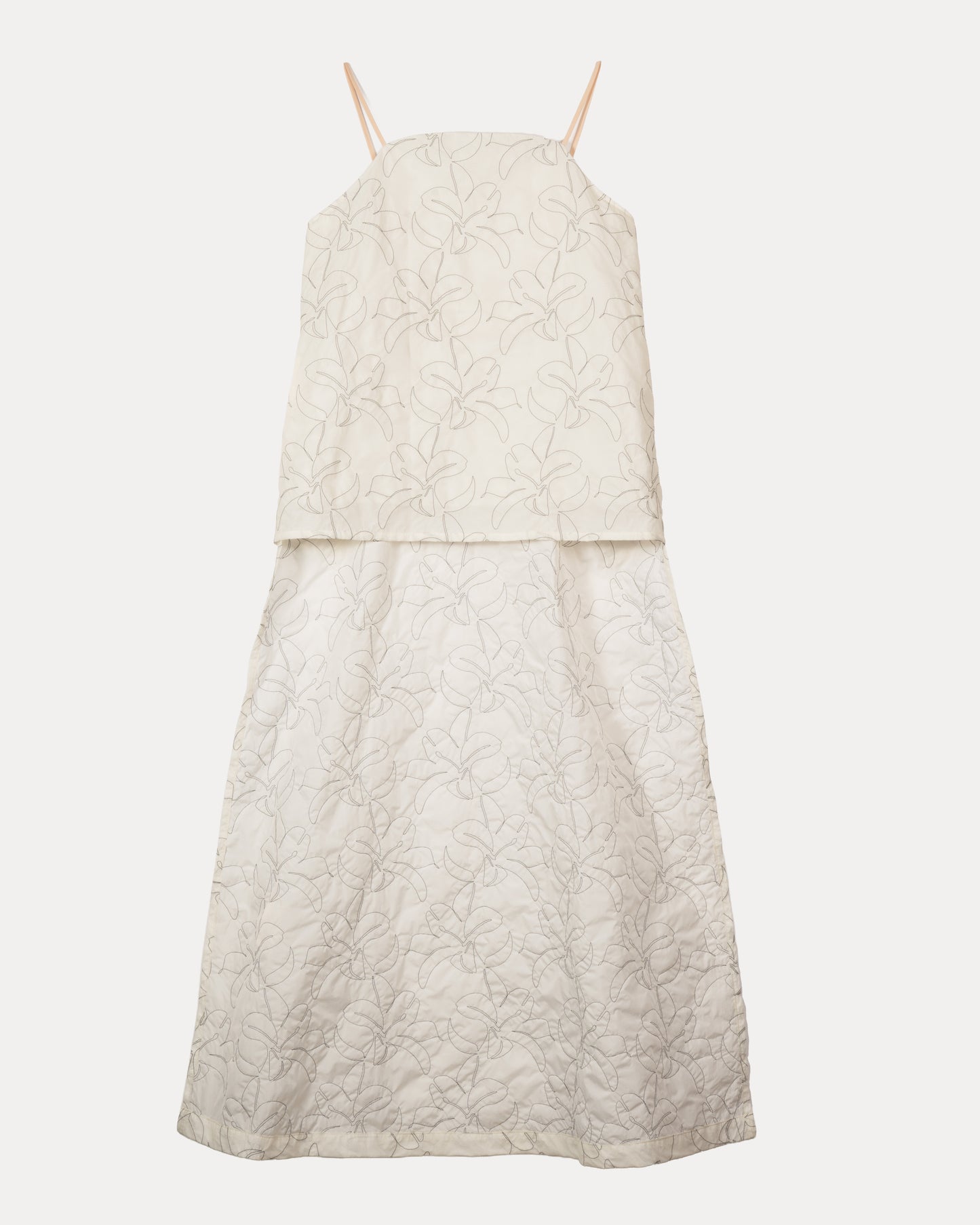 Floral Embroidery Camisole Dress