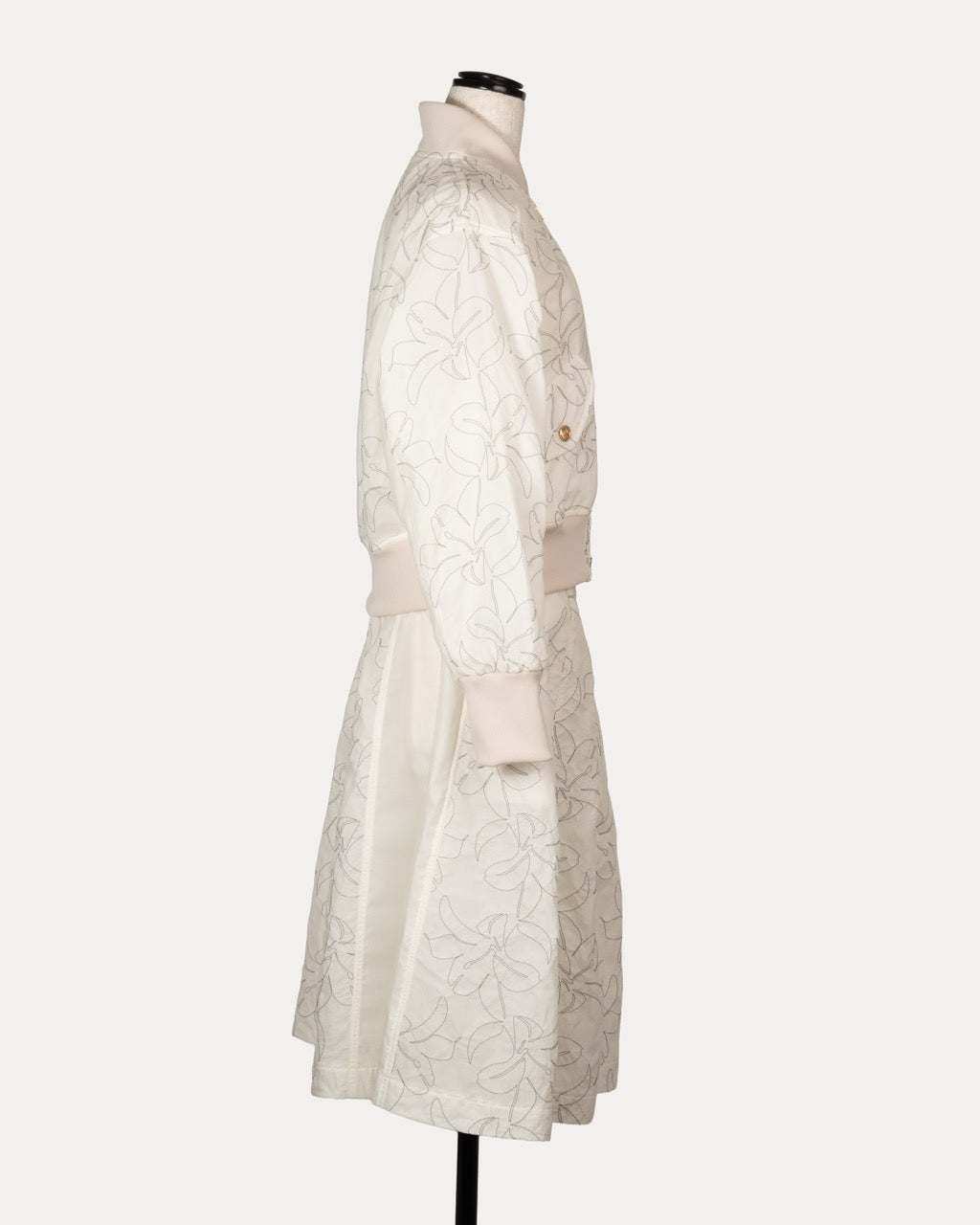 Floral Embroidery Two-Piece Set