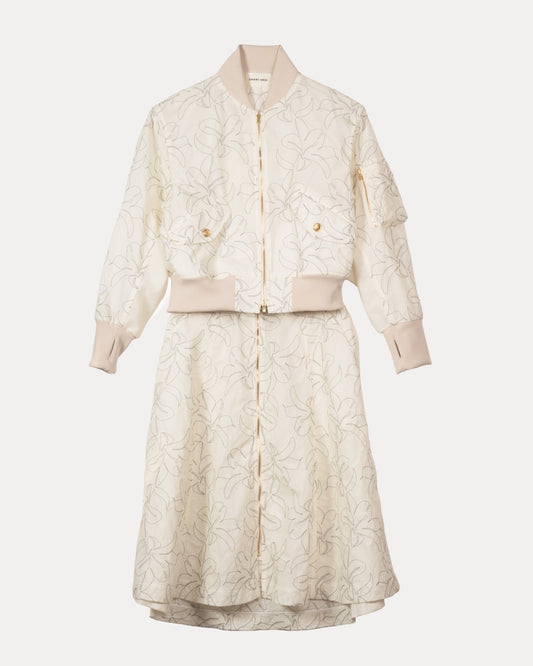 Floral Embroidery Two-Piece Set